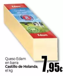 Oferta de Castillo De Holanda - Queso Edam En Barra por 7,95€ en UNIDE Alimentación