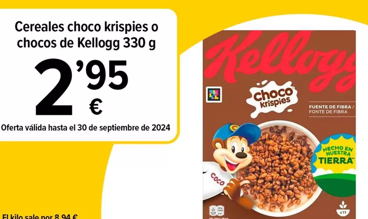 Oferta de Kellogg's - Cereales Choco Krispies O Chocos  por 2,95€ en Cash Fresh