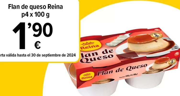 Oferta de Reina - Flan De Queso por 1,9€ en Cash Fresh