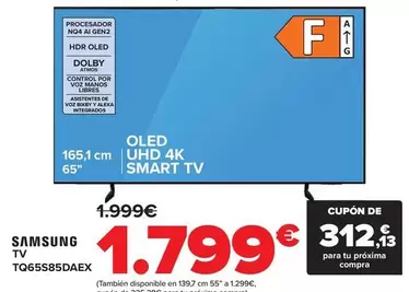 Oferta de Samsung - TV TQ65S85DAEX por 1799€ en Carrefour