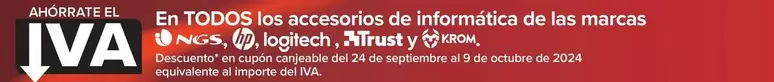 Oferta de En TODOS Los Accesorios De Informatica De Las Marcas  en Carrefour