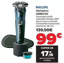 Oferta de Philips - Afeitadora  S588050 por 99€ en Carrefour