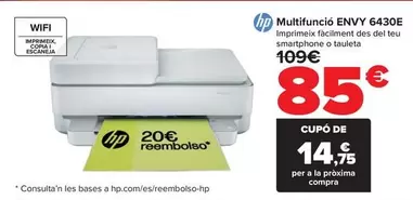 Oferta de HP - Multifuncion Envy 6430e por 85€ en Carrefour