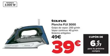 Oferta de Taurus - Plancha FIJI 3000 por 39€ en Carrefour