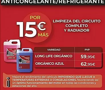 Oferta de Mas - Long Life Orgánico Azul por 15€ en MotorTown