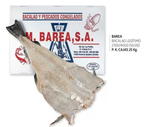 Oferta de Sevilla - Baren - Bacalao Legítimo en Cash Barea