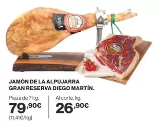 Oferta de Diego Martín - Jamón De La Alpujarra Gran Reserva por 79,9€ en Supercor