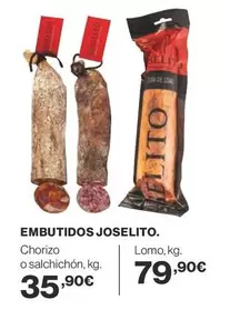 Oferta de Joselito - Embutidos por 35,9€ en Supercor