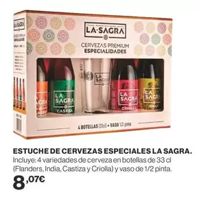 Oferta de Sagra - La Sagra - Estuche De Cervezas Especiales por 8,07€ en Supercor