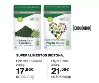 Oferta de Premium - Biotona - Superalimentos por 17,85€ en Supercor