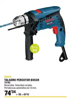 Oferta de Bosch - Taladro Percutor por 89,95€ en ferrOkey