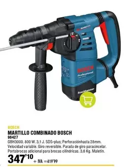 Oferta de Bosch - Martillo Combinado 96427 por 419,99€ en ferrOkey