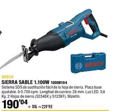 Oferta de Sierra - Bosch - Sierra Sable 1,100W 10008104 por 190,04€ en ferrOkey