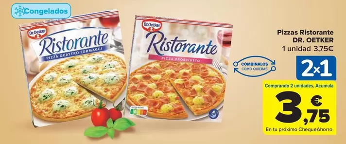 Oferta de Dr Oetker - Pizza Ristorante por 3,75€ en Carrefour Market