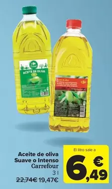 Oferta de Carrefour - Aceite De Oliva Suave O Intenso por 19,47€ en Carrefour Market