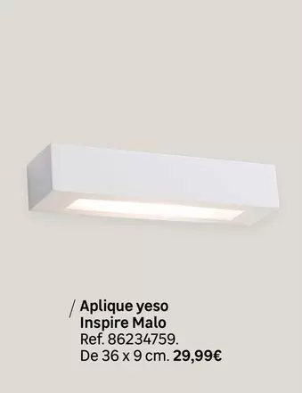 Oferta de Aplique Yeso Inspire Malo por 29,99€ en Leroy Merlin