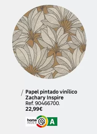 Oferta de Home - Papel Pintado Vinílico Zachary Inspire por 22,99€ en Leroy Merlin