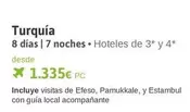 Oferta de Turquía por 1335€ en Viajes El Corte Inglés