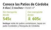 Oferta de Mezquita - Conoce Los Patios De Córiodoba por 545€ en Viajes El Corte Inglés