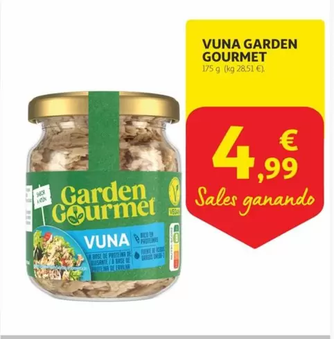 Oferta de Garden Gourmet - Vuna por 4,99€ en Alcampo