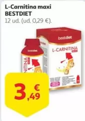 Oferta de Best Diet - L-Carnitina Maxi por 3,49€ en Alcampo