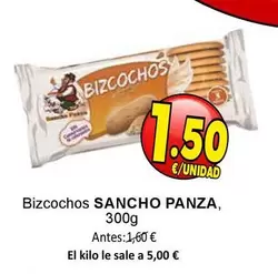 Oferta de Sancho Panza - Bizcochos por 1,5€ en SPAR