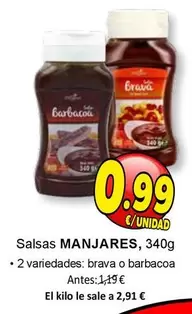 Oferta de Manjares - Salsas por 0,99€ en SPAR