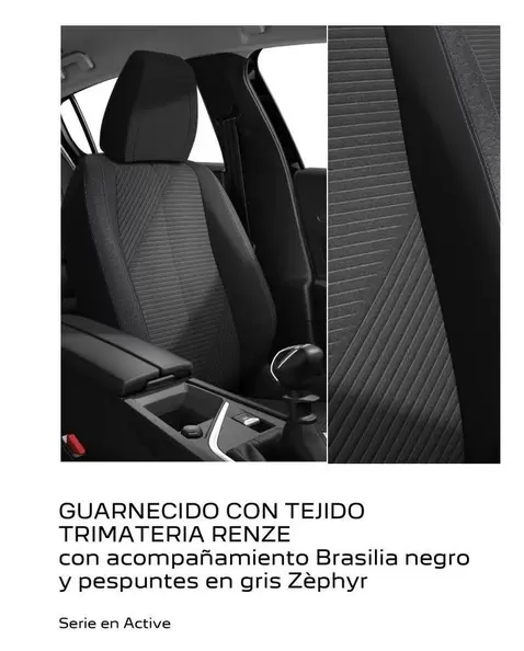 Oferta de Brasilia - Guarnecido Con Tejido Trimateria Renze Con Acompanimiento  Negro Y Pespuntes En Gris Z'ephyr en Peugeot