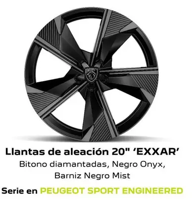 Oferta de Peugeot - Llantas en Peugeot