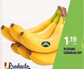 Oferta de Plátano Canarias Igp por 1,19€ en Coviran