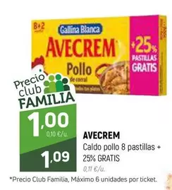 Oferta de Gallina Blanca - Avecrem Caldo Pollo por 1,09€ en Coviran