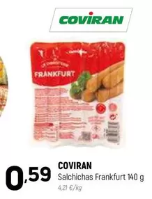 Oferta de Coviran - Salchichas Frankfurt por 0,59€ en Coviran