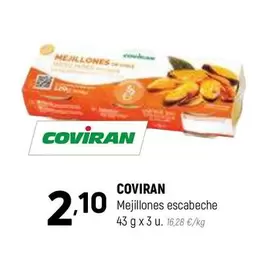 Oferta de Coviran - Mejillones Escabeche por 2,1€ en Coviran