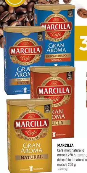 Oferta de Marcilla - Café mol natural o mesa en Coviran