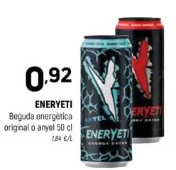 Oferta de Eneryeti - Beguda Energètica Original O Anyel por 0,92€ en Coviran