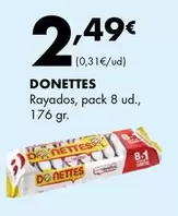 Oferta de Donettes - Rayados por 2,49€ en Supermercados Lupa