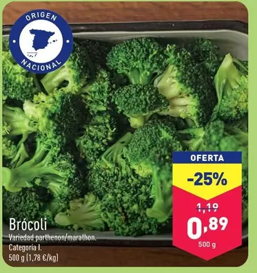 Oferta de Brócoli por 0,89€ en ALDI