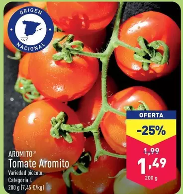 Oferta de Aromito - Tomate Aromito por 1,49€ en ALDI