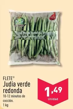 Oferta de Flete - Judía Verde Redonda por 1,49€ en ALDI