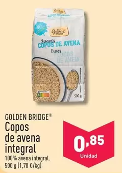 Oferta de Golden Bridge - Copos De Avena Integral por 0,85€ en ALDI