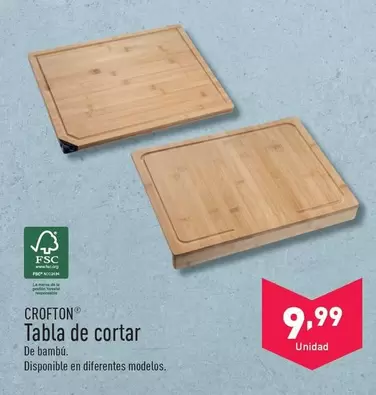 Oferta de Crofton - Tabla De Cortar por 9,99€ en ALDI