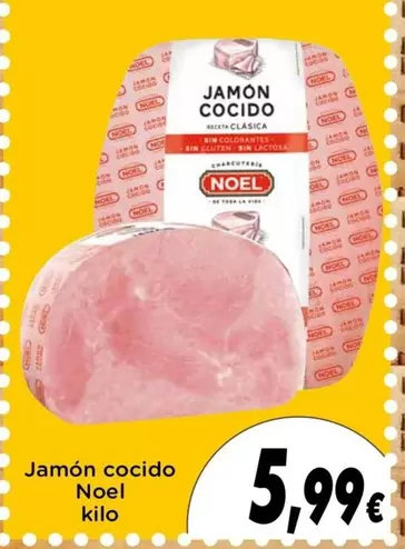 Oferta de Noel - Jamon Cocido por 5,99€ en Supermercados Piedra