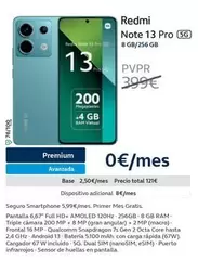 Oferta de Xiaomi - Redmi Note 13 Pro por 949€ en Movistar