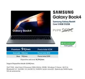 Oferta de Samsung - Galaxy Book4 en Movistar