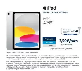 Oferta de Apple - Ipad 10.9 por 3,5€ en Movistar