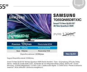 Oferta de Premium - Samsung - Tq55qn85dbtxxc por 1299€ en Movistar