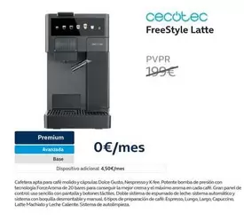 Oferta de Cecotec - FreeStyle Latte en Movistar