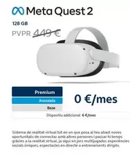 Oferta de Premium - Meta Quest 2 por 449€ en Movistar