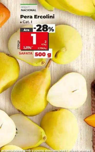 Oferta de Pera Ercolini por 1€ en Dia