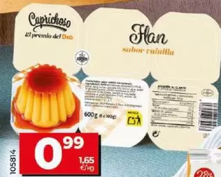 Oferta de Dia Caprichoso - Flan Sabor Vainilla  por 0,99€ en Dia